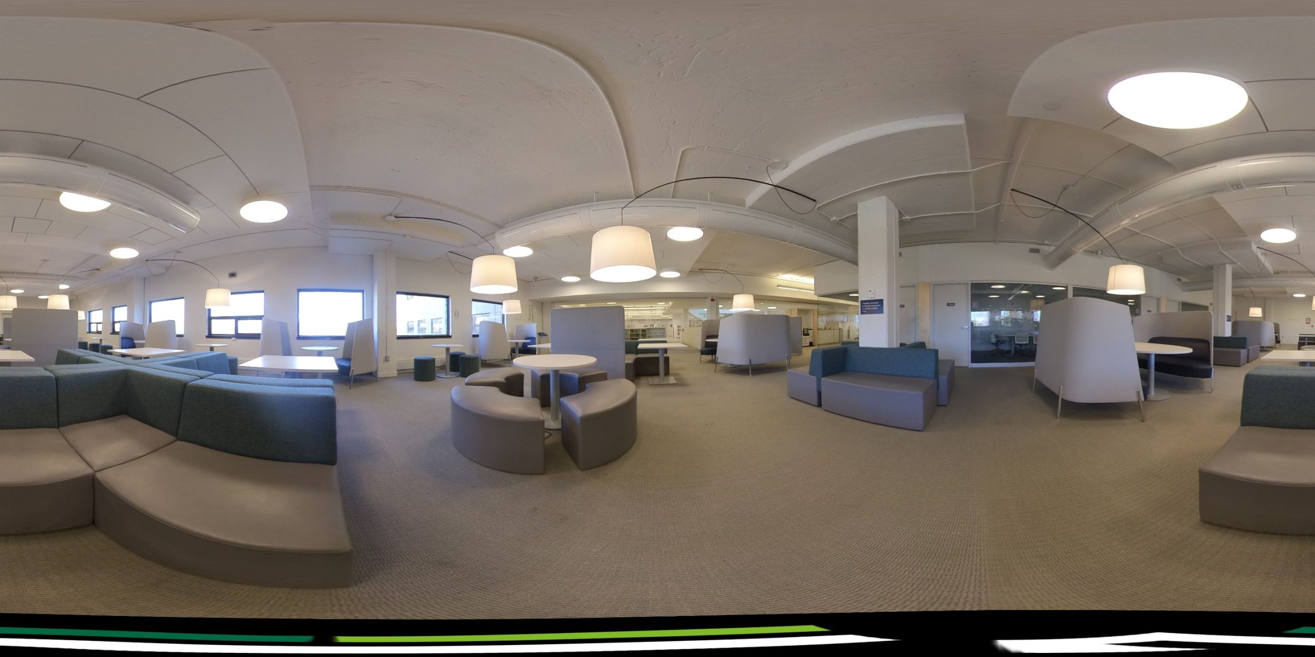 Vue 360 de l'Espace collaboratif de la Bibliothèque